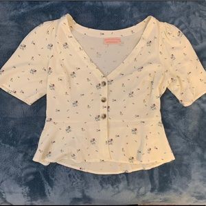 Urban Outfitters Button Floral Blouse